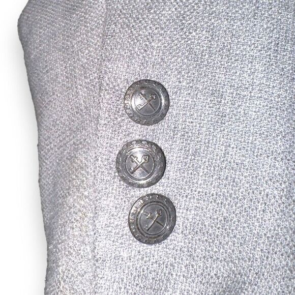 Hickey Freeman Bespoke Silver & Gray Blazer Size 43R - Picture 7 of 8